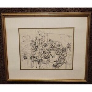 E. Villeré Tidmore Signed & Numbered Limited Edition Orleans Creole Jazz Art